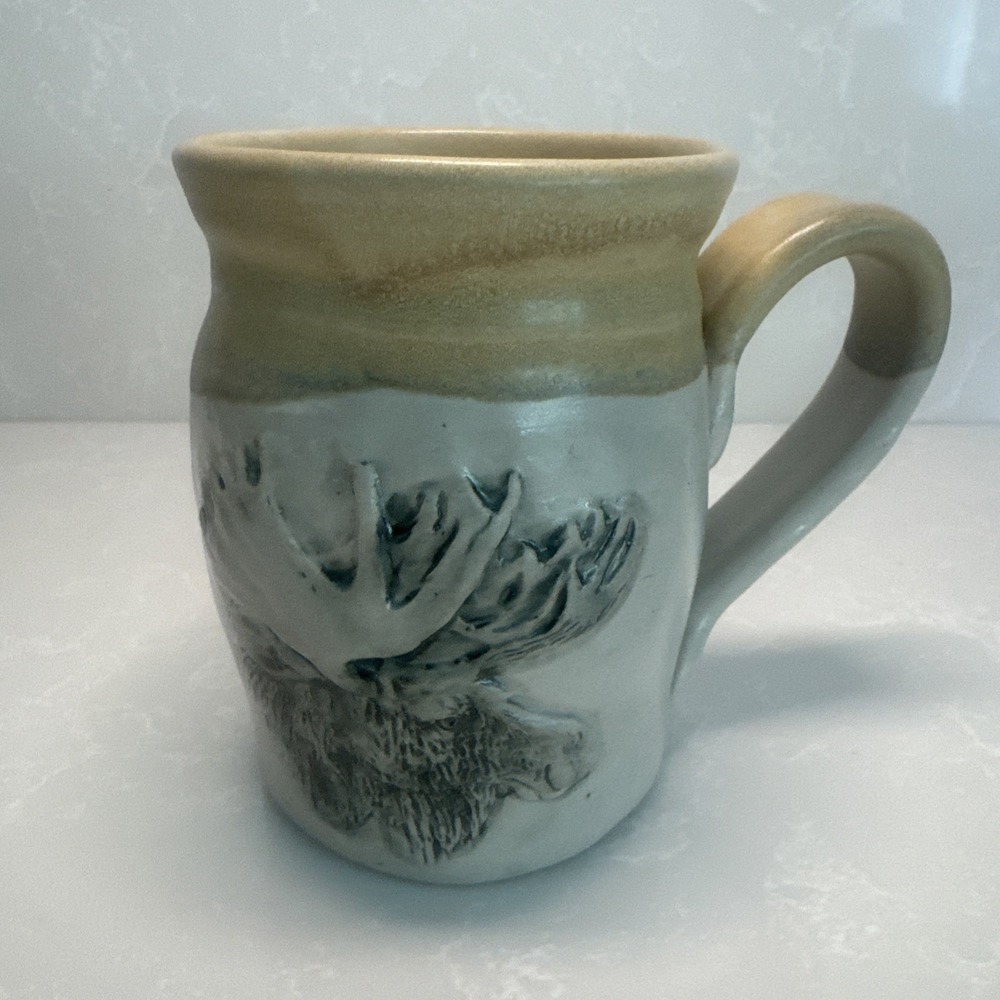 Cold Mountain Pottery Moose head mug‎
